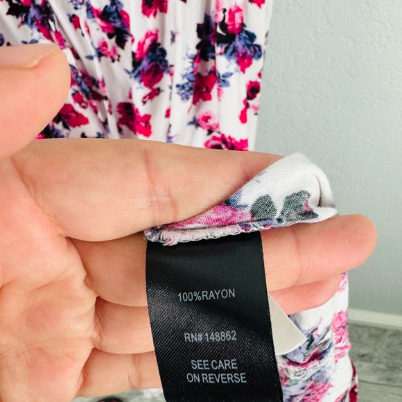 TORRID White Floral Ruffle Challis High Low Maxi Dress - Picture 8 of 11